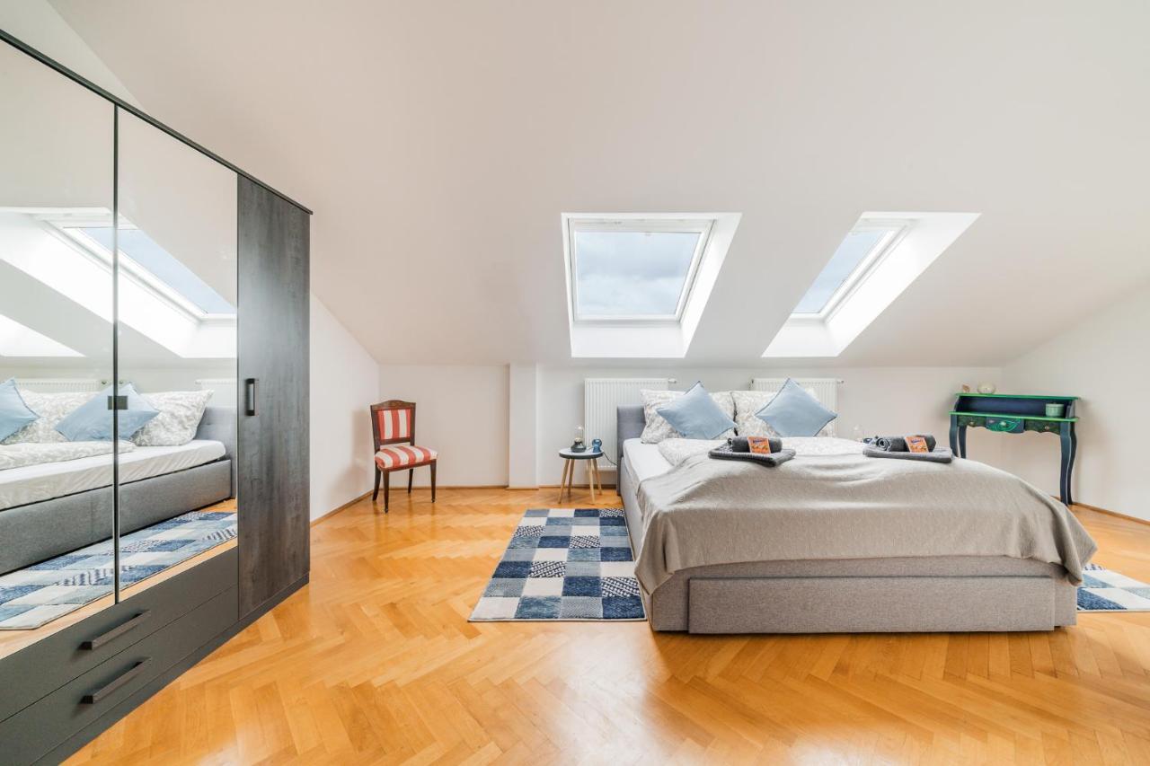 Penthouse Apartment - Sauna - Terrasse - Kamin - Ac Viyana Dış mekan fotoğraf