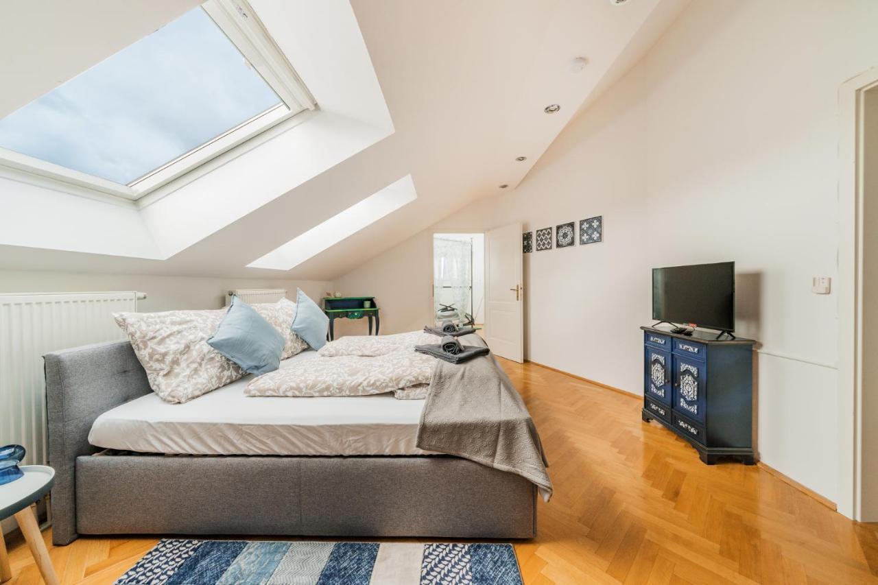 Penthouse Apartment - Sauna - Terrasse - Kamin - Ac Viyana Dış mekan fotoğraf