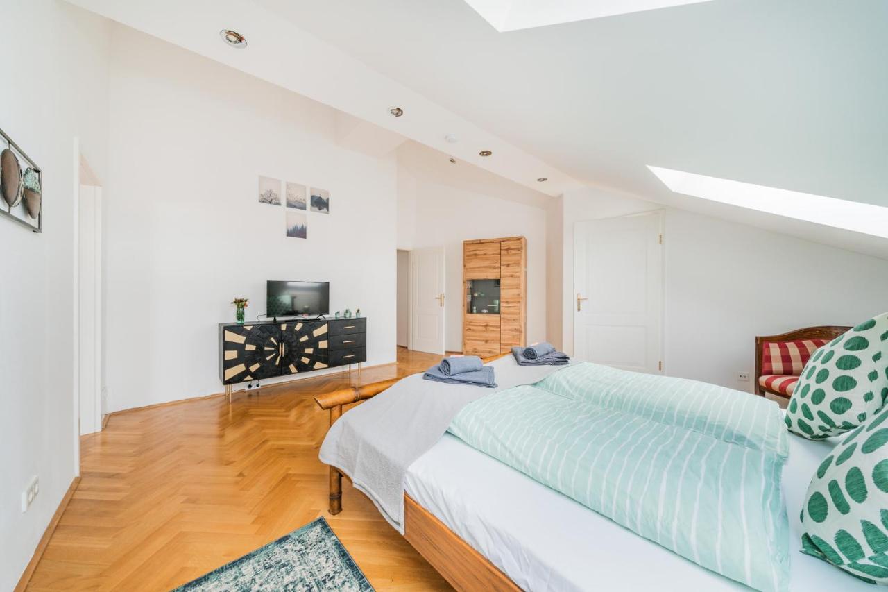 Penthouse Apartment - Sauna - Terrasse - Kamin - Ac Viyana Dış mekan fotoğraf
