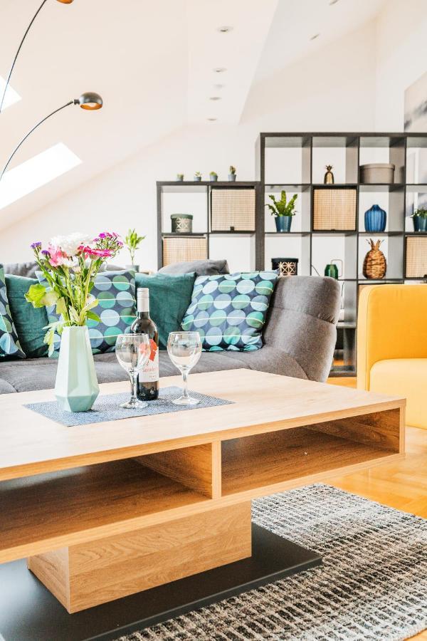 Penthouse Apartment - Sauna - Terrasse - Kamin - Ac Viyana Dış mekan fotoğraf