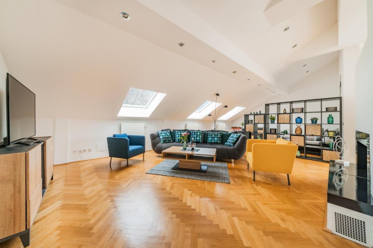 Penthouse Apartment - Sauna - Terrasse - Kamin - Ac Viyana Dış mekan fotoğraf